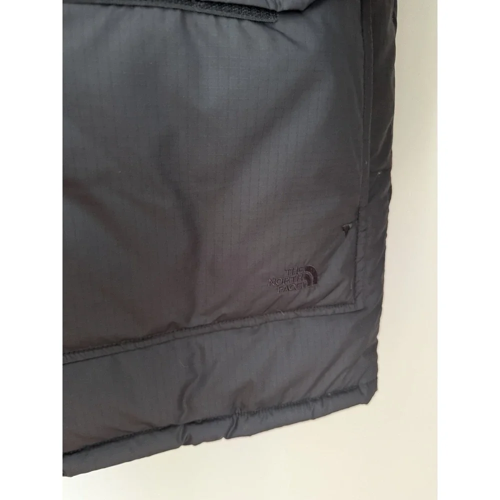 The North Face Men‎ L 77 Brooks Range 600 Down Fill Parka Coat Black Tan Jacket